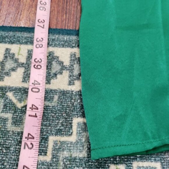 Blue Buttercup Green WideLeg Jumpsuit Whimsy Luxury Lightweight Flowy L Elegant - Picture 10 of 11